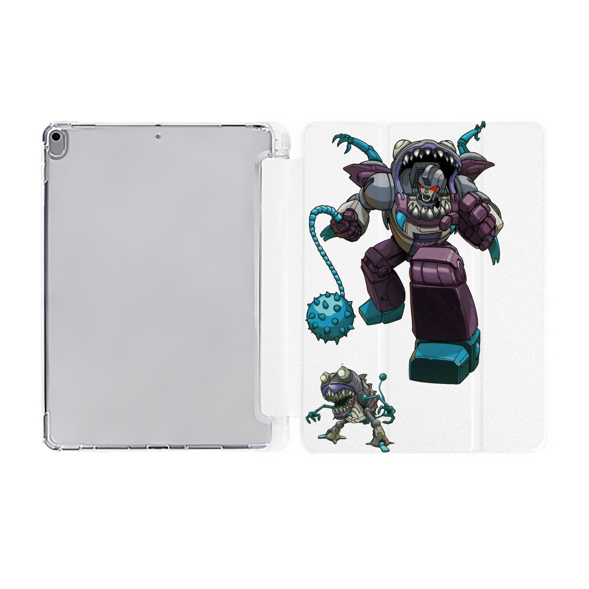 （画像用）  IPad ケース ペン収納付き 三つ折りスタンド PUレザー×シリコン 対応機種9.5/10.5/10.9インチ